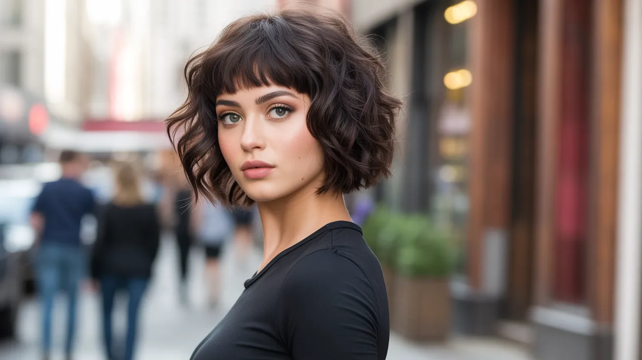 Short Wavy Wolf Cut With Bangs Ideas