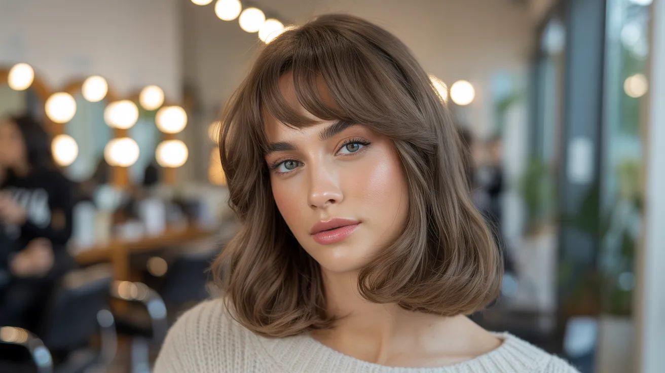 The Classic Shoulder-Length Wolf Cut With Curtain Bangs