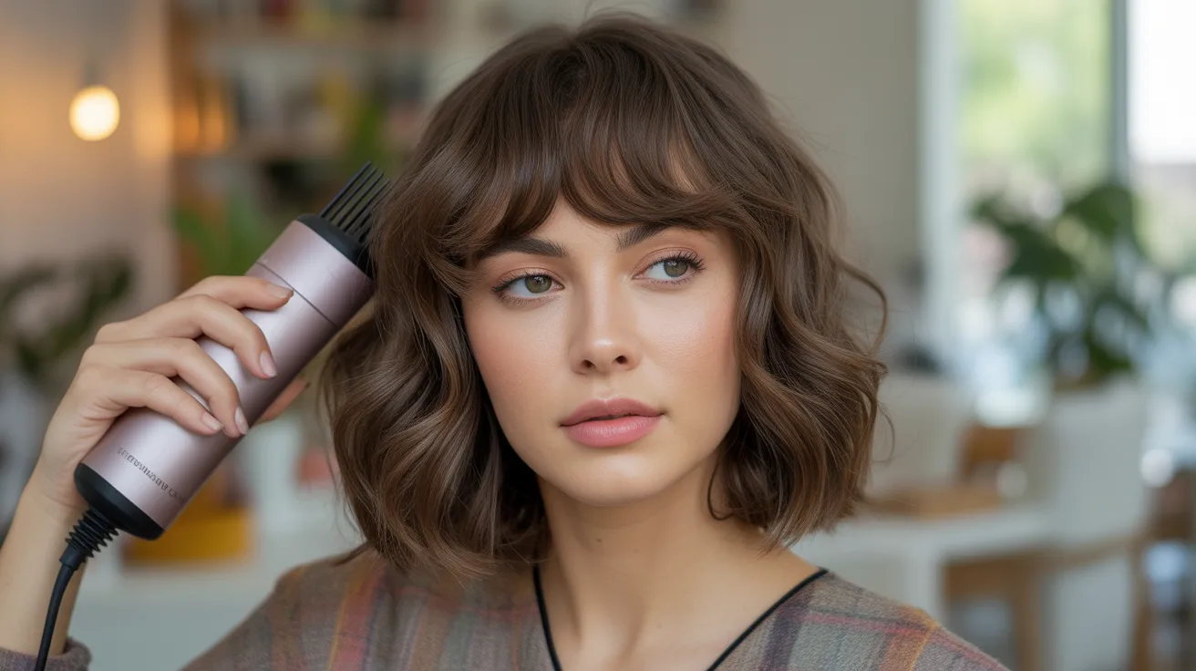 Wavy Wolf Cut With Bangs – Styling Tips That Work