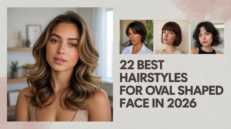 Hairstyles for oval shaped face