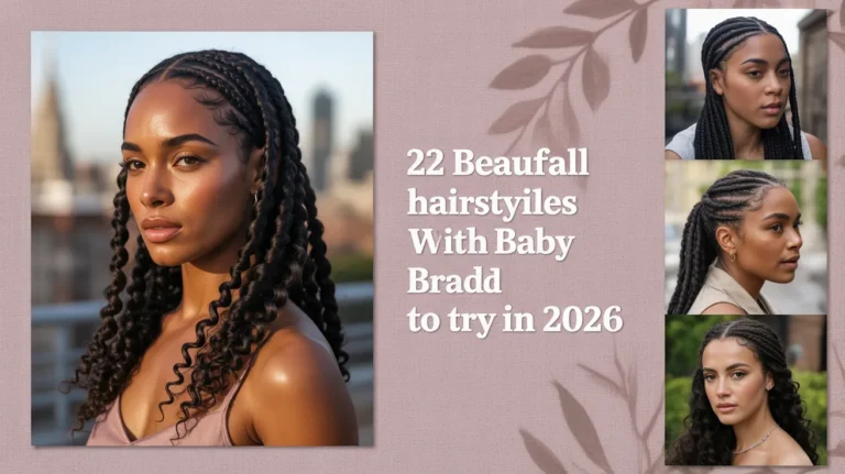 Beautiful hairstyles with baby braids