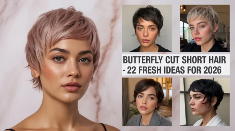 Butterfly cut short hair