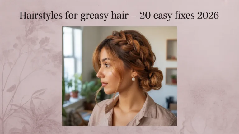 Hairstyles for greasy hair