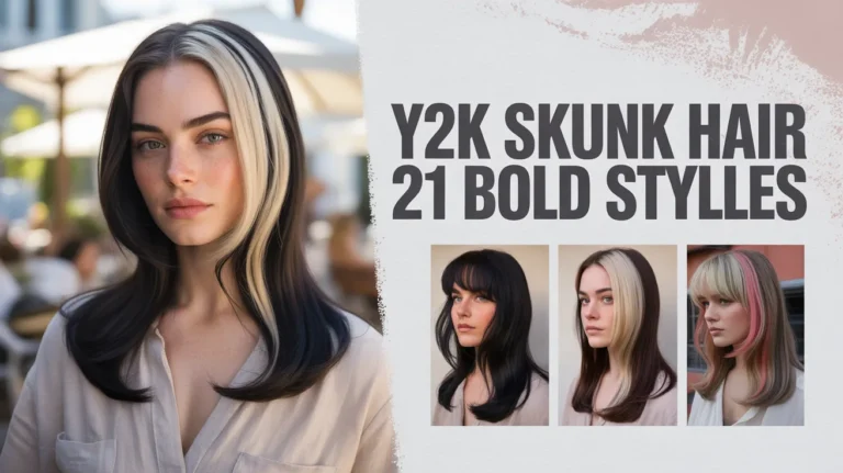 Y2K skunk hair
