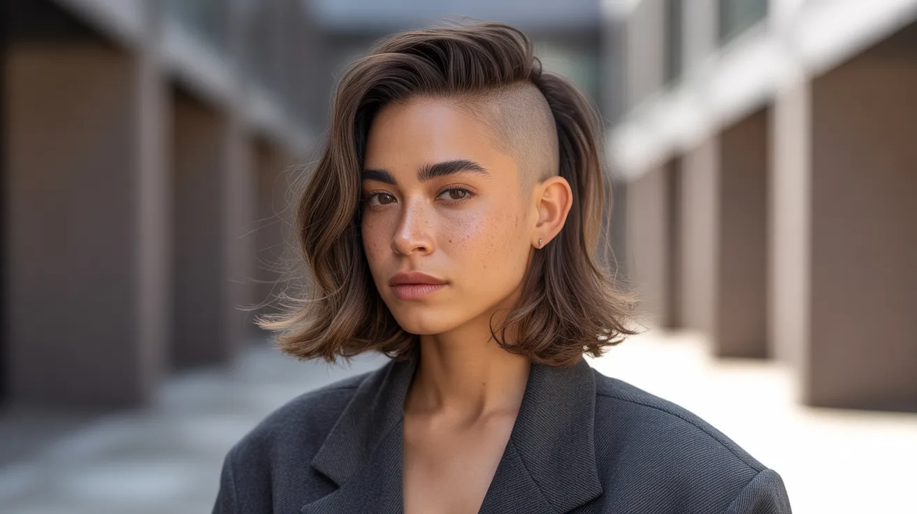 Androgynous Looks with a Shaved Side