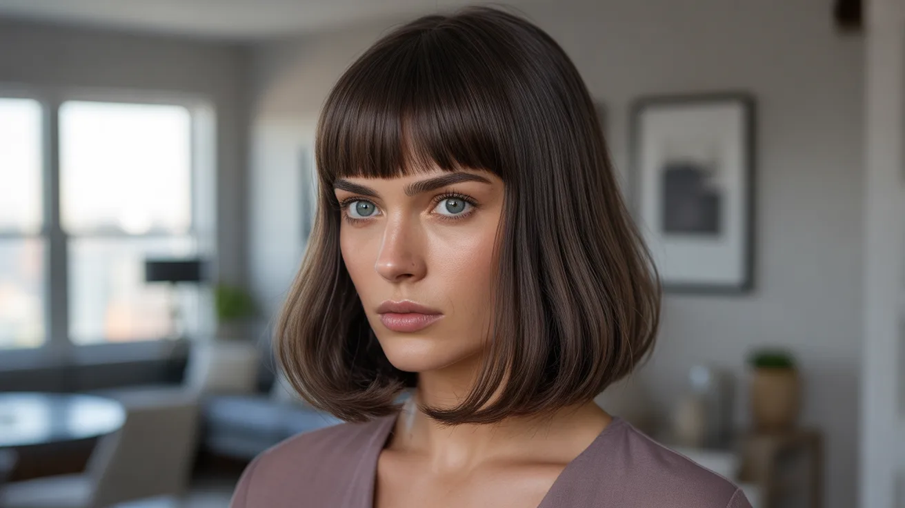 Blunt Bangs - Bold Types of Bangs for a Strong Look