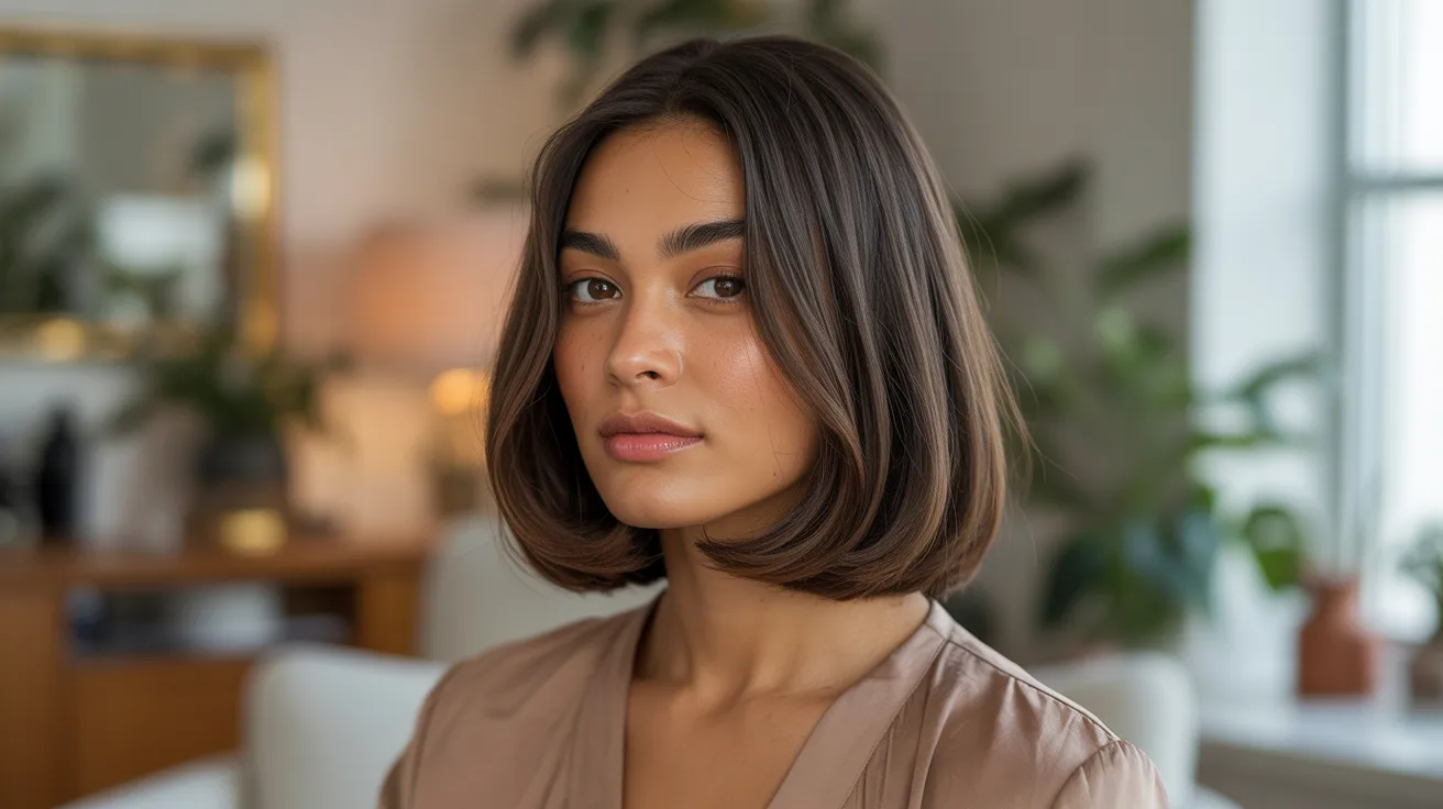 Classic Bob Cut for Oval Shaped Face