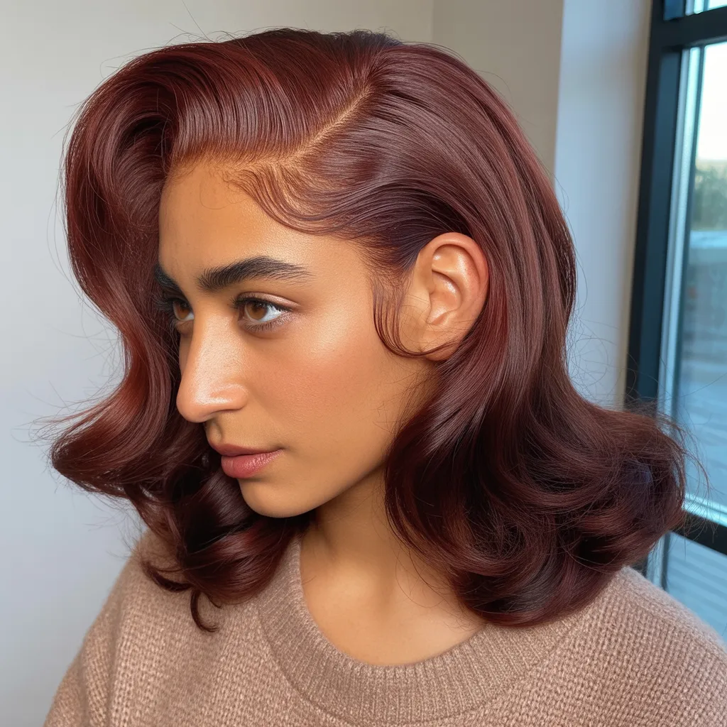 Deep Side Part with Height