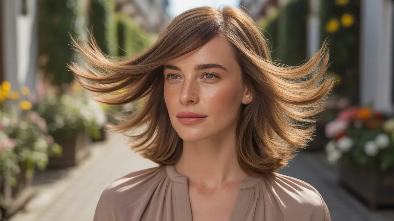 Feathered Layers on Soft Mullet