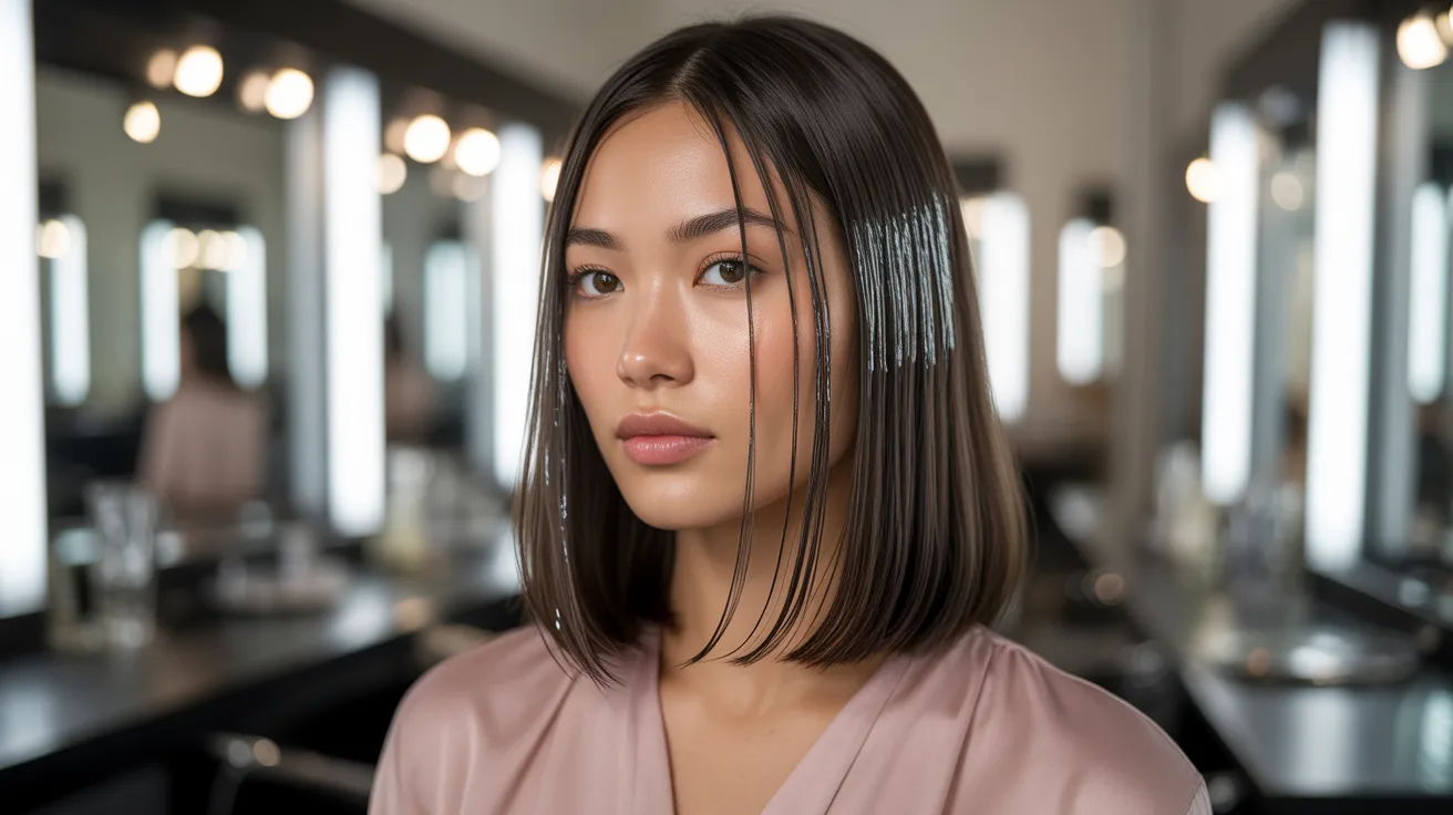 Glossy and Glass Hair Looks Are Still In