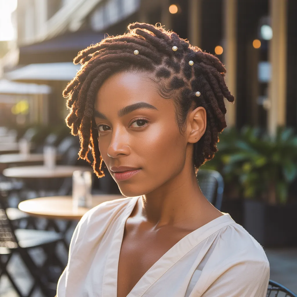 Loc Bun On Short Hair