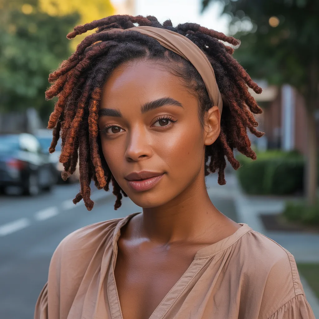 Loc Styles Short Hair With Headband