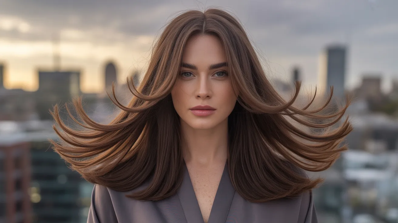 Long Back Dramatic Soft Mullet Style