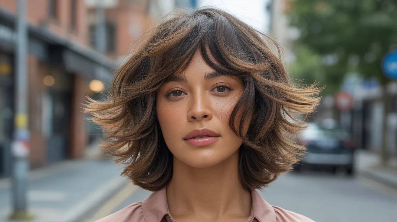 Shag Haircut for Oval Face