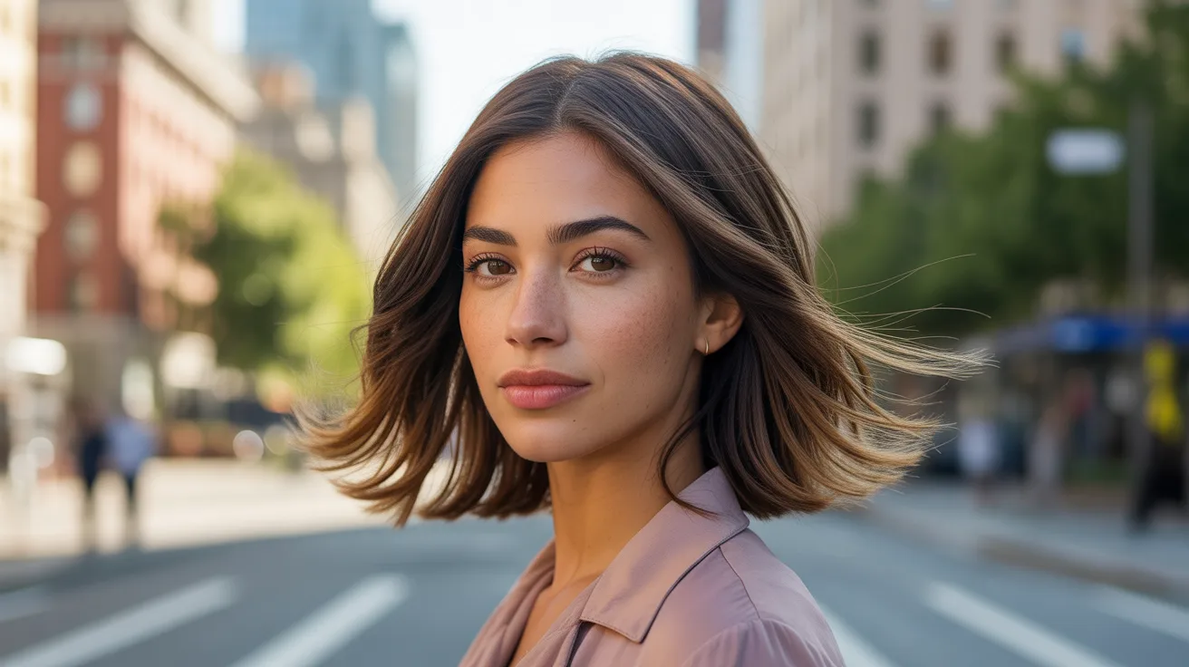 Shoulder-Length Lob Hairstyle