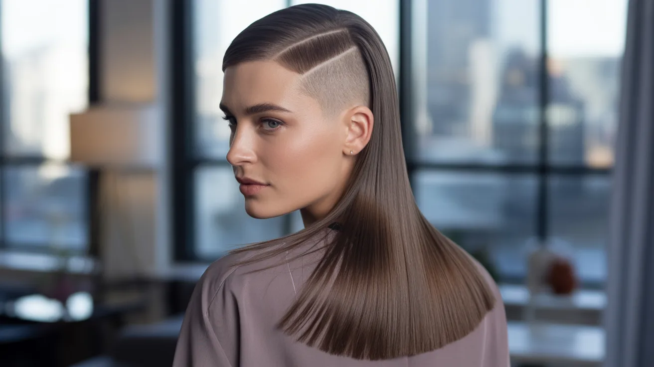 Sleek and Straight Styles with a Shave