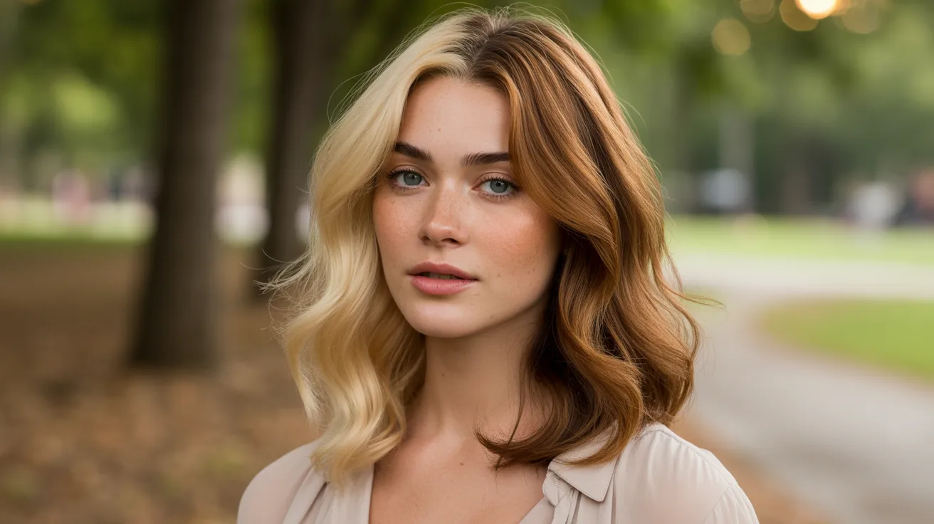 Soft Blonde and Brown Blend Gemini Hairstyles