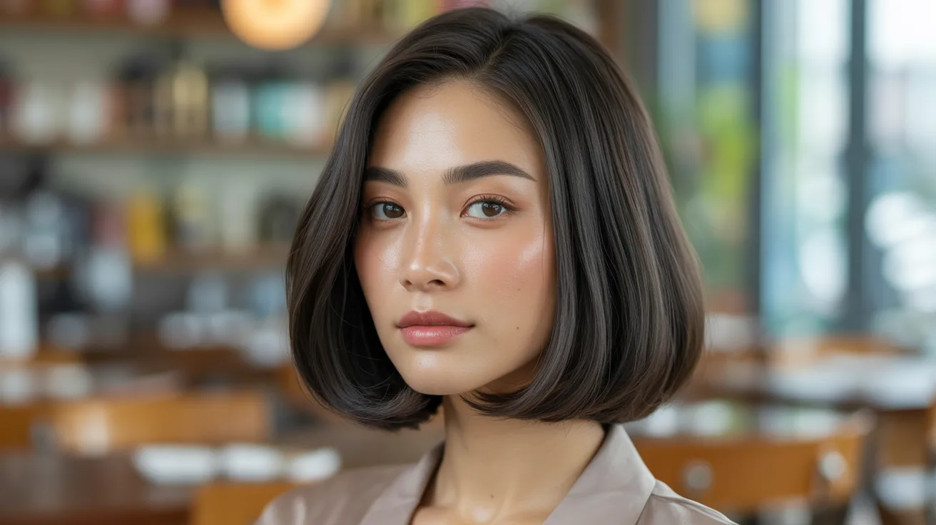 The Classic Bob in Korean Hairstyles for Women