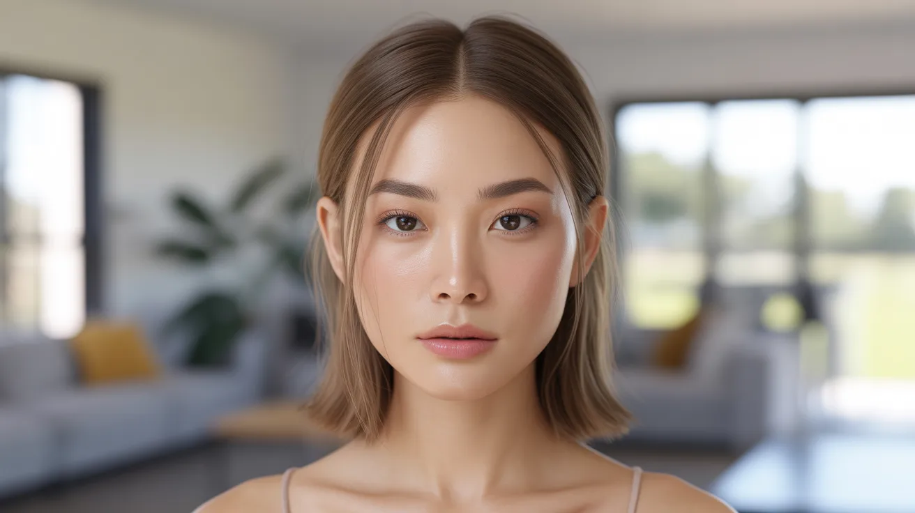 The Minimalist Clean-Part Look