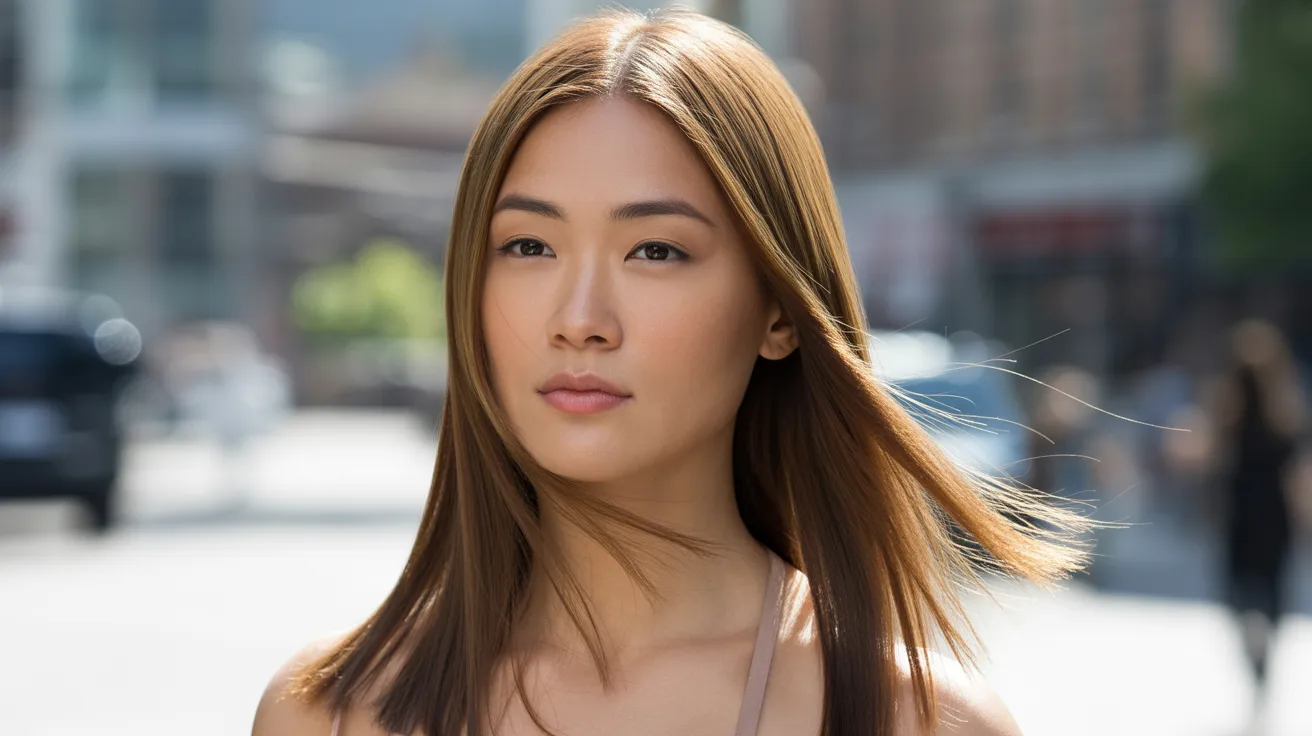 The Straight Perm Look