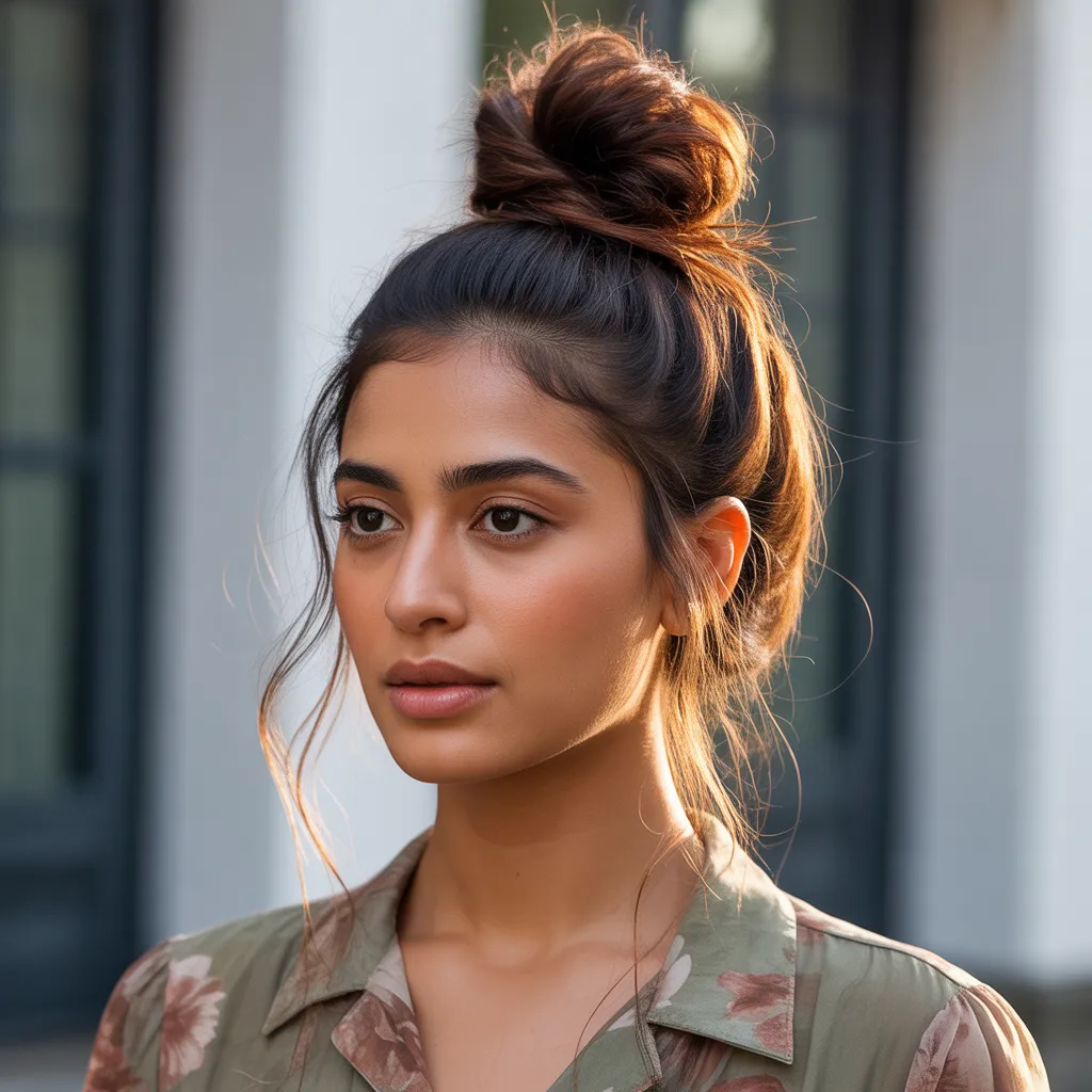 Topknot with Loose Pieces
