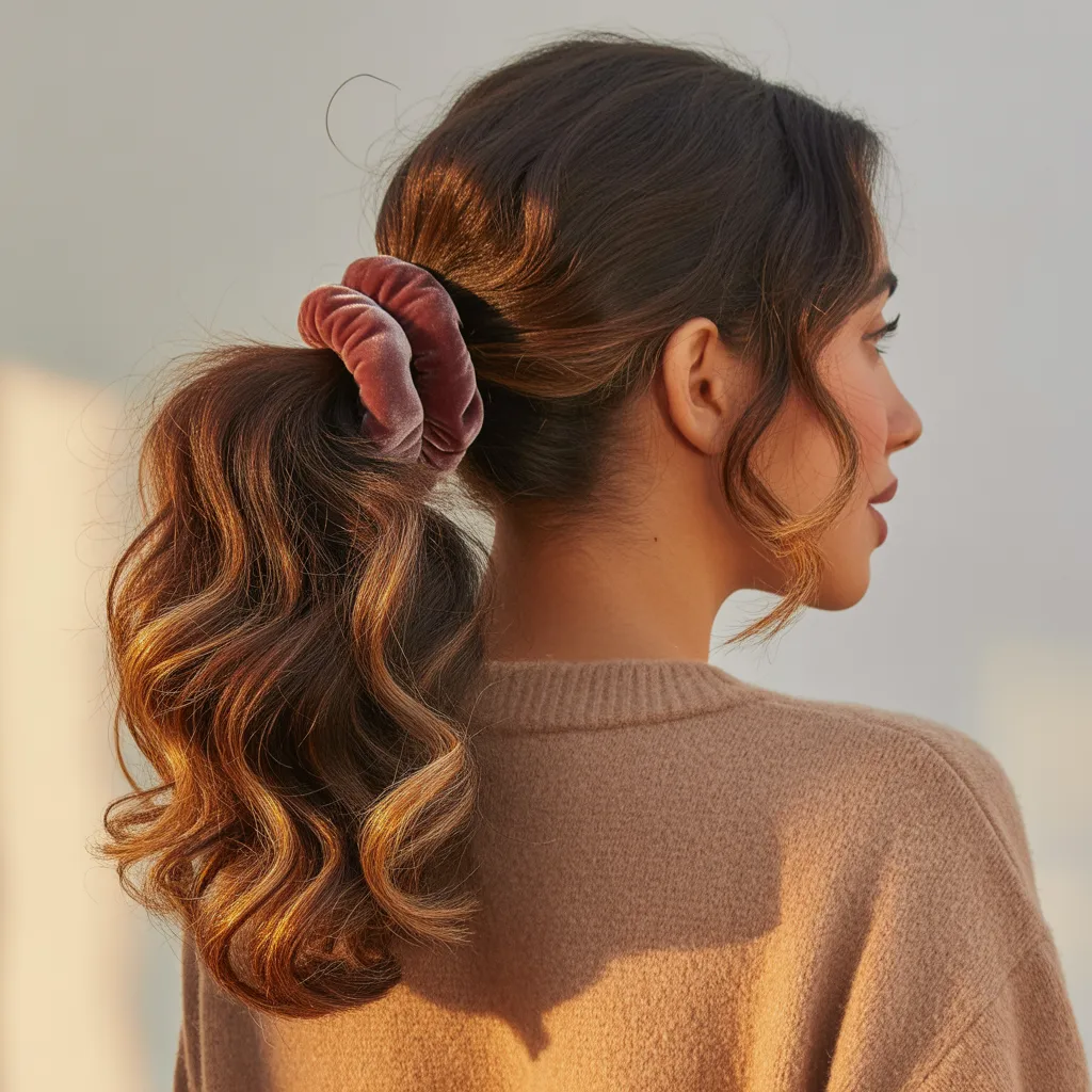 Velvet Scrunchies for Volume