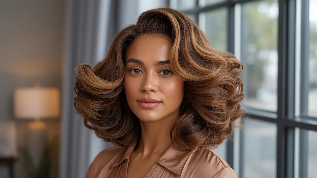 Voluminous Blowout Hairstyle