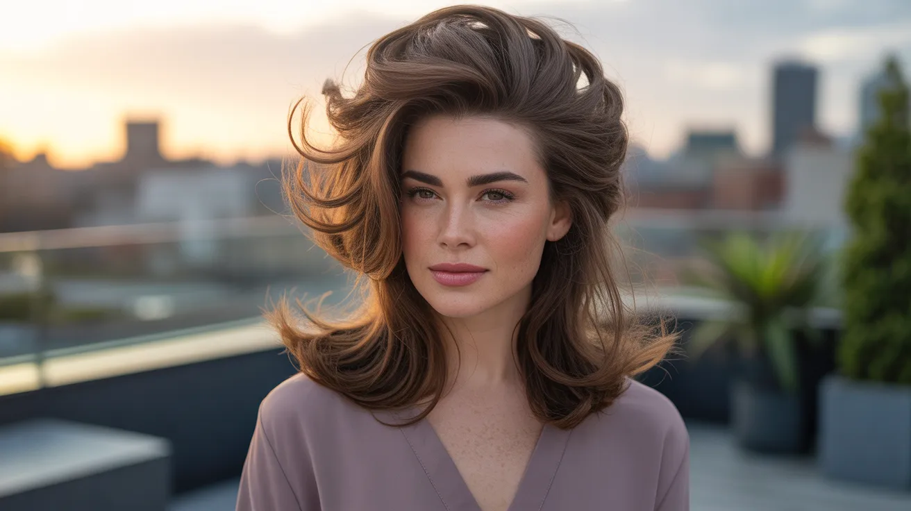 Voluminous Crown on Soft Mullet