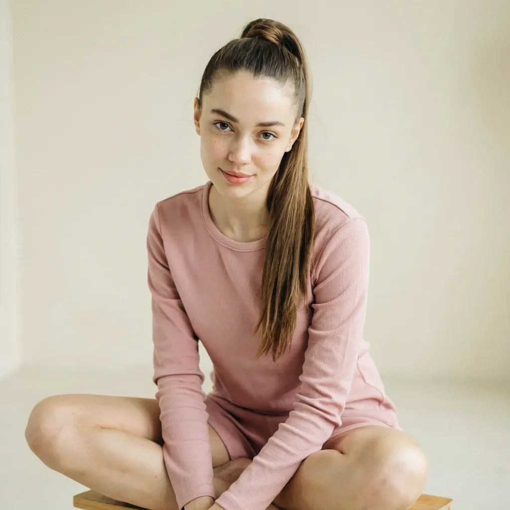 Classic high pony with wrapped base school hairstyle