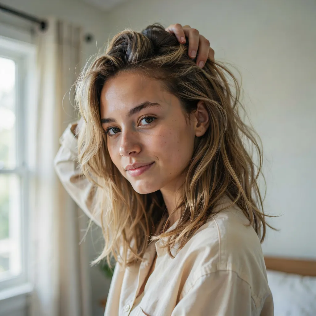 Classic layered cut for curly hair