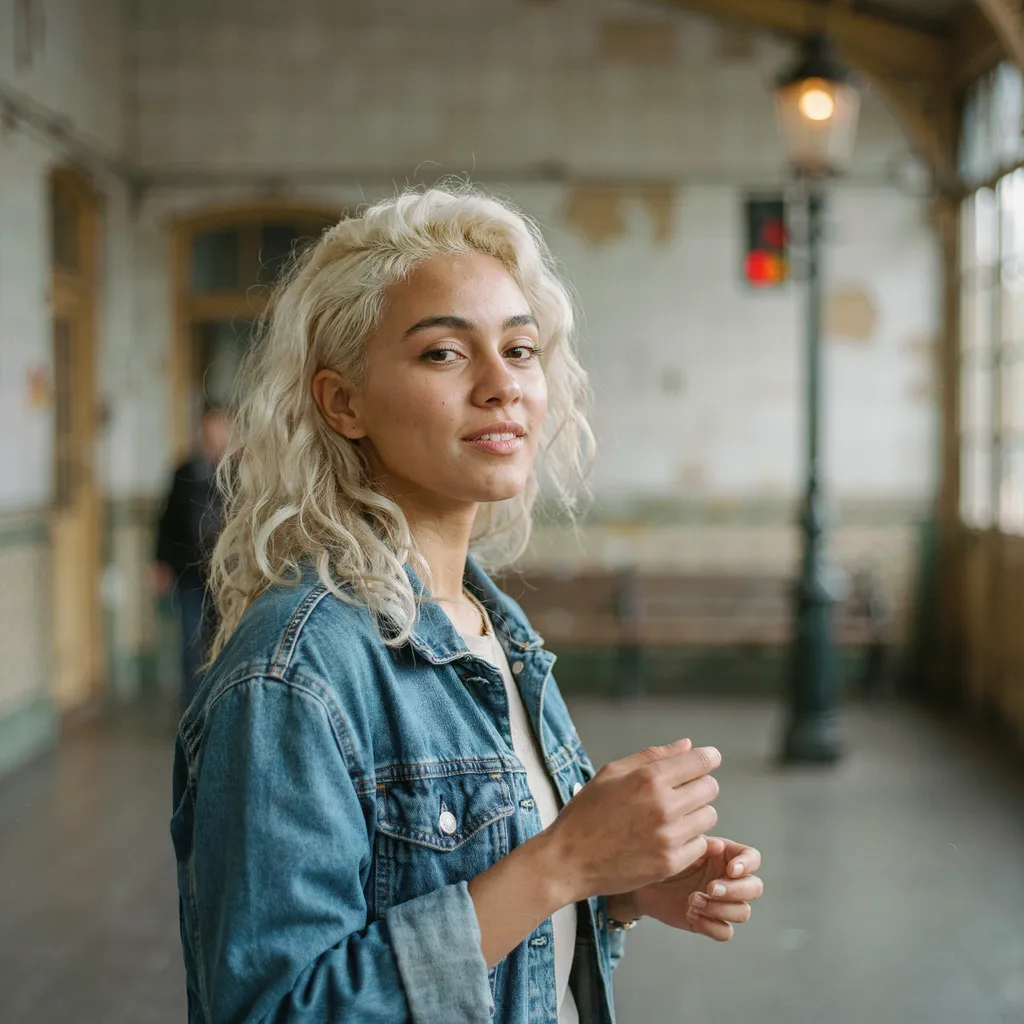 Curly faux hawk hairstyle