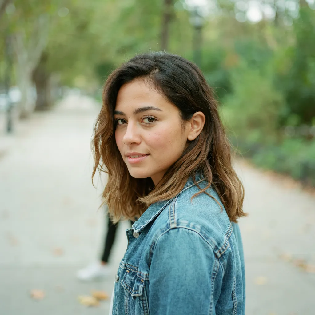 Deep U shape cut with subtle ombre brown hair