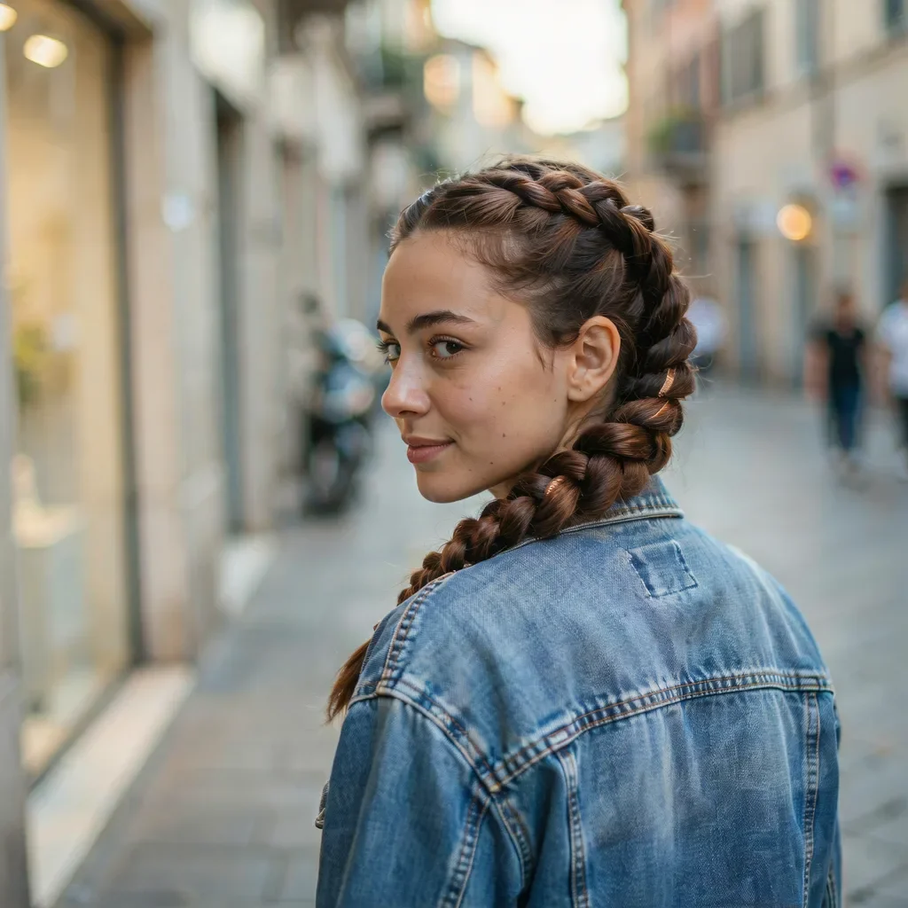 Headband twist for second-day hair school hairstyle