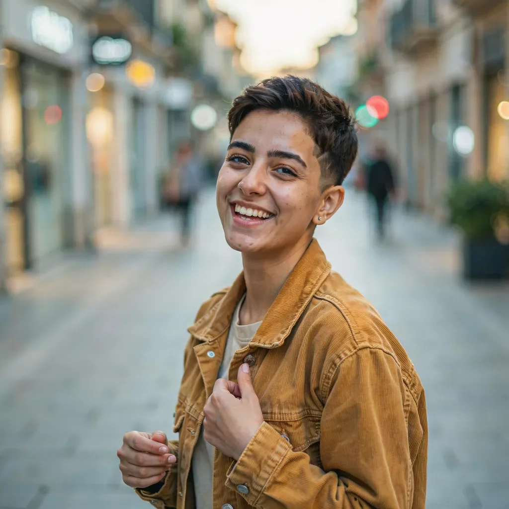 High contrast skin fade buzz cut