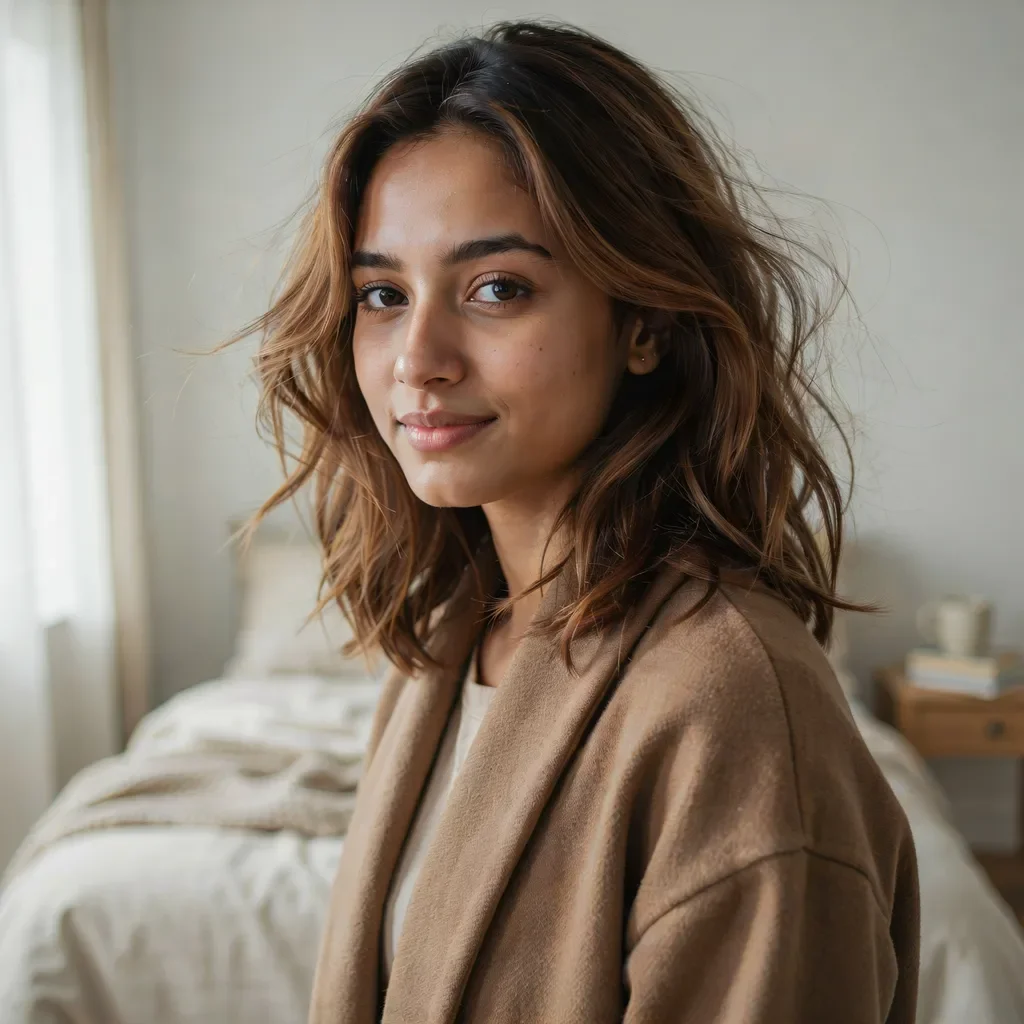 Wispy layers short hairstyle with light airy movement