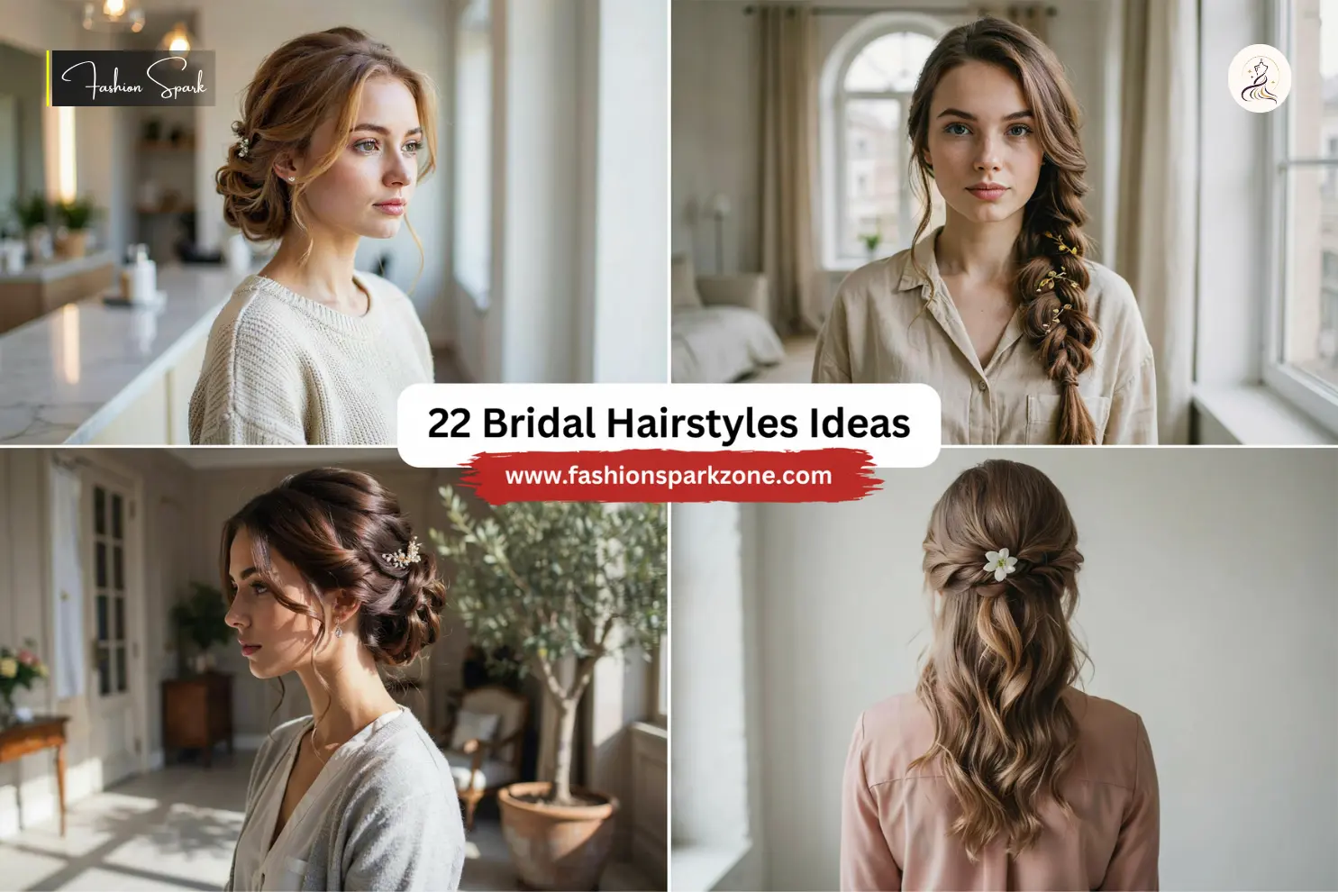 Beautiful bridal hairstyle featuring elegant waves and romantic styling for a stunning wedding day look.