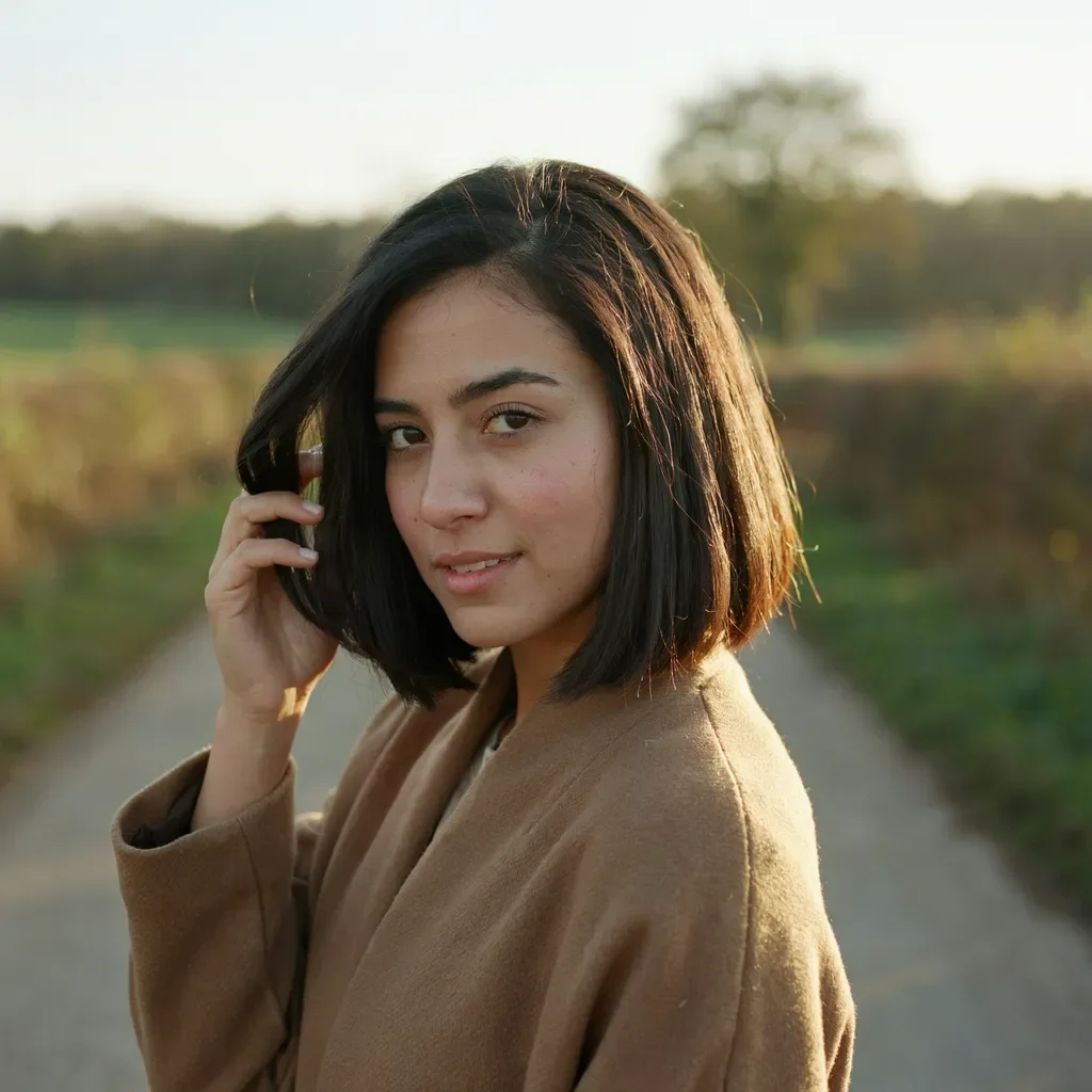 Blunt collarbone bob without layers natural hairstyle