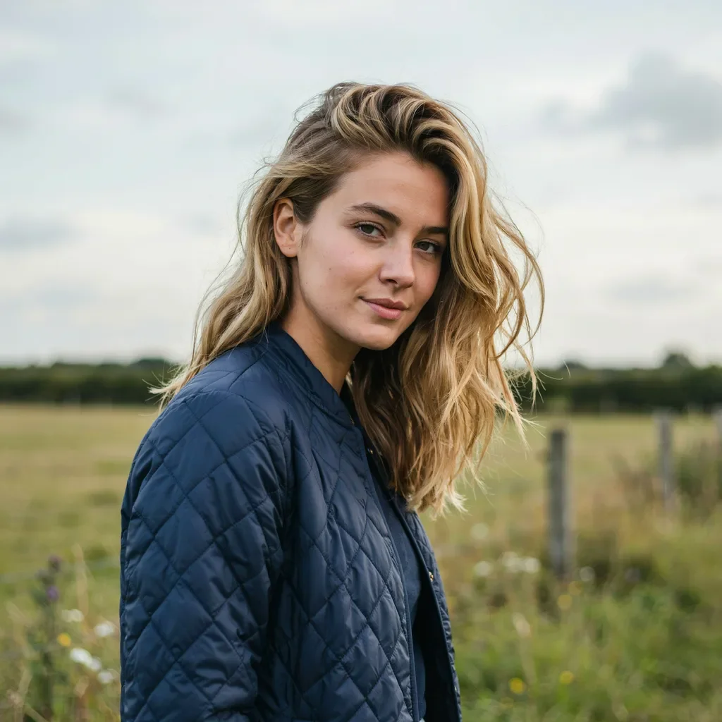 Bronde beach waves on light brown hair