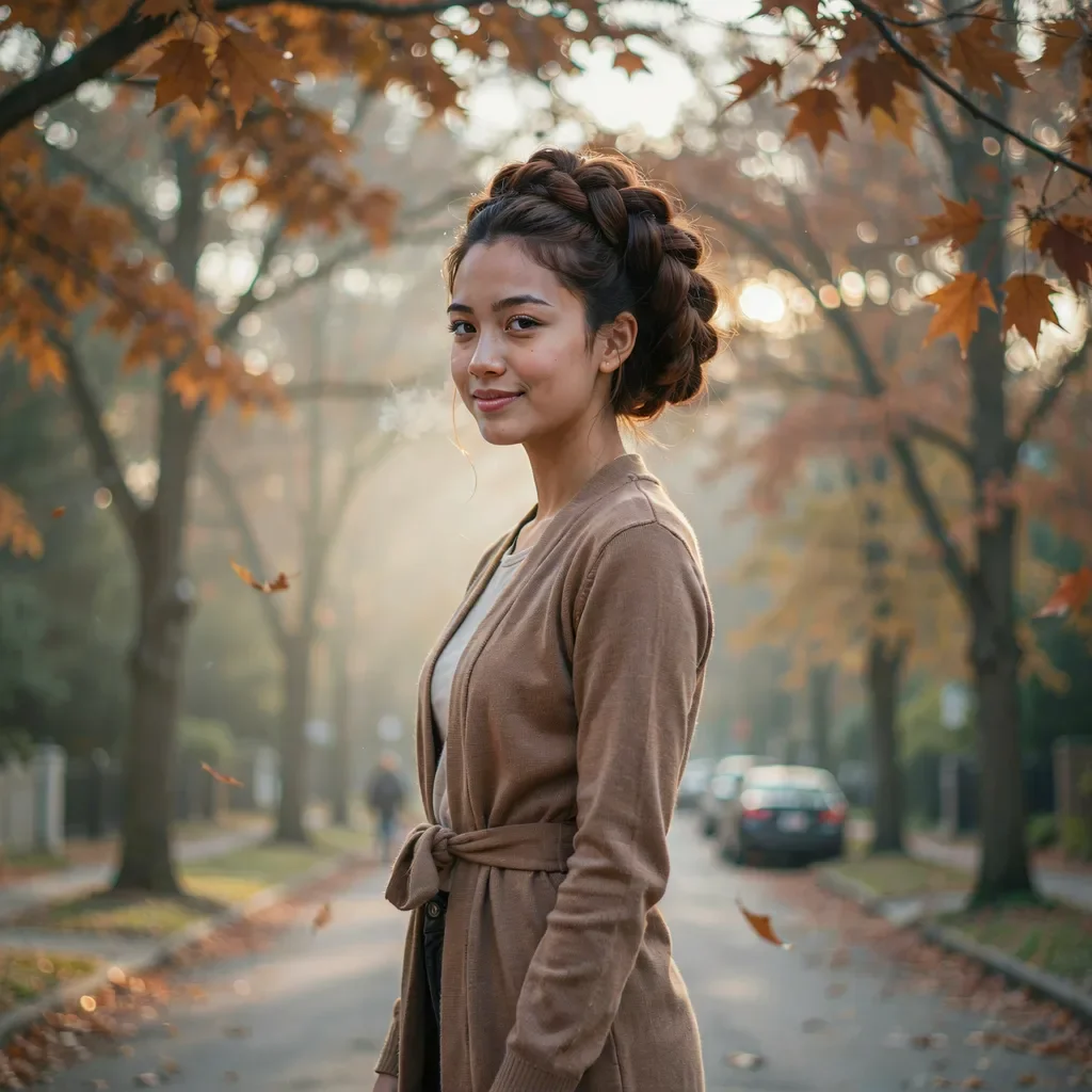 Chunky mohawk braid for frosty morning walks