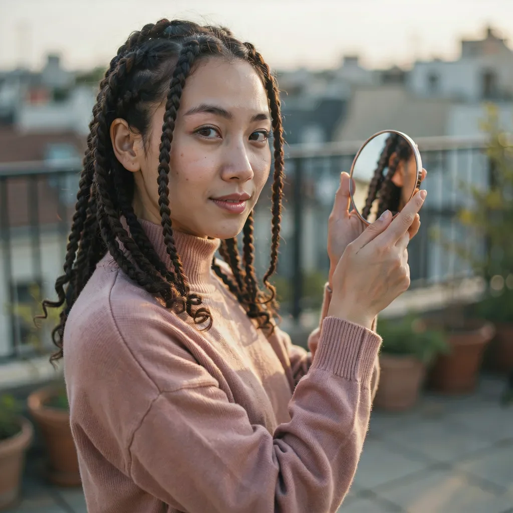 Double strand twists for shoulder-length hair hairstyle