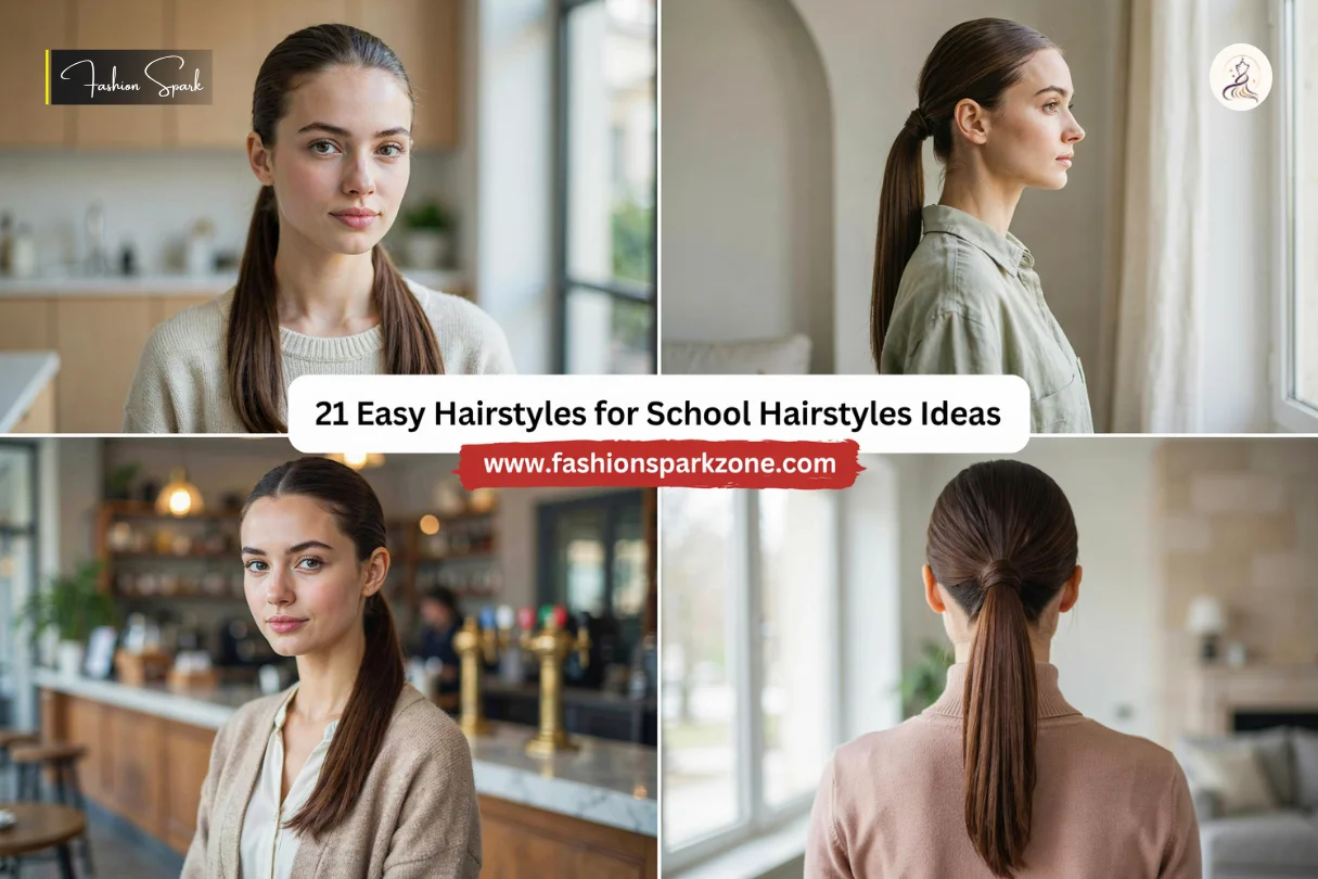 Easy school hairstyle with a neat high ponytail and wrapped base for girls.