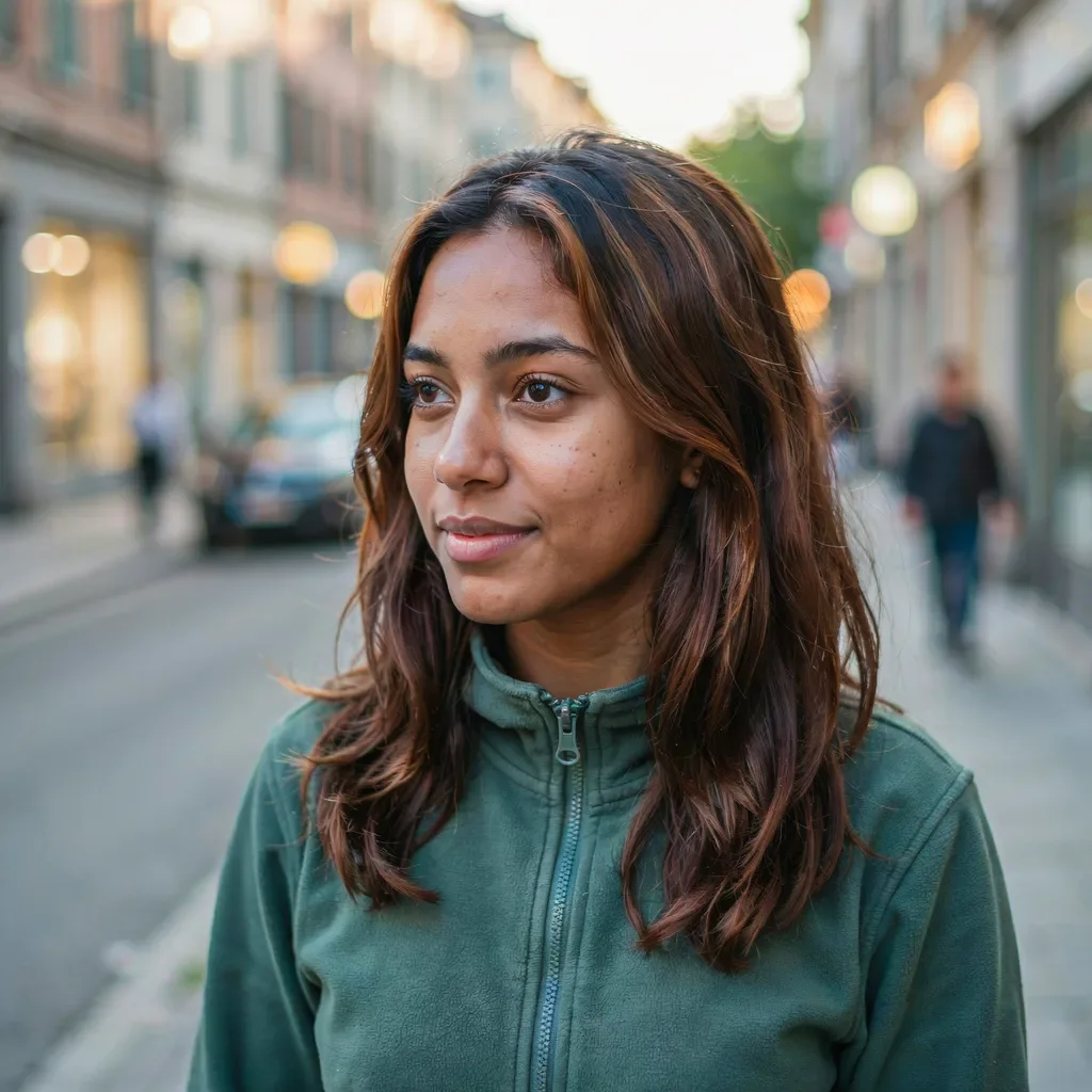 Espresso brown hair with subtle highlights