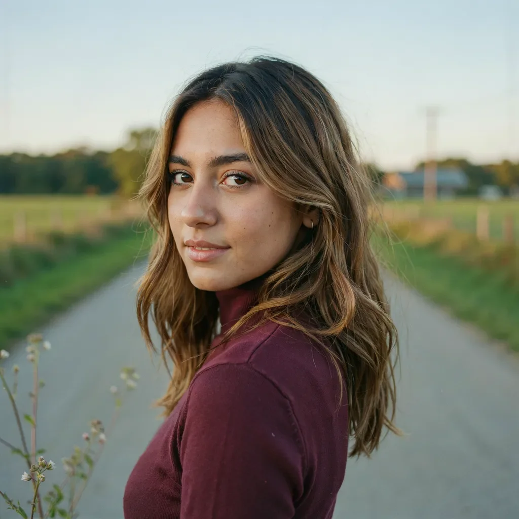 Face-framing bronde balayage hairstyle