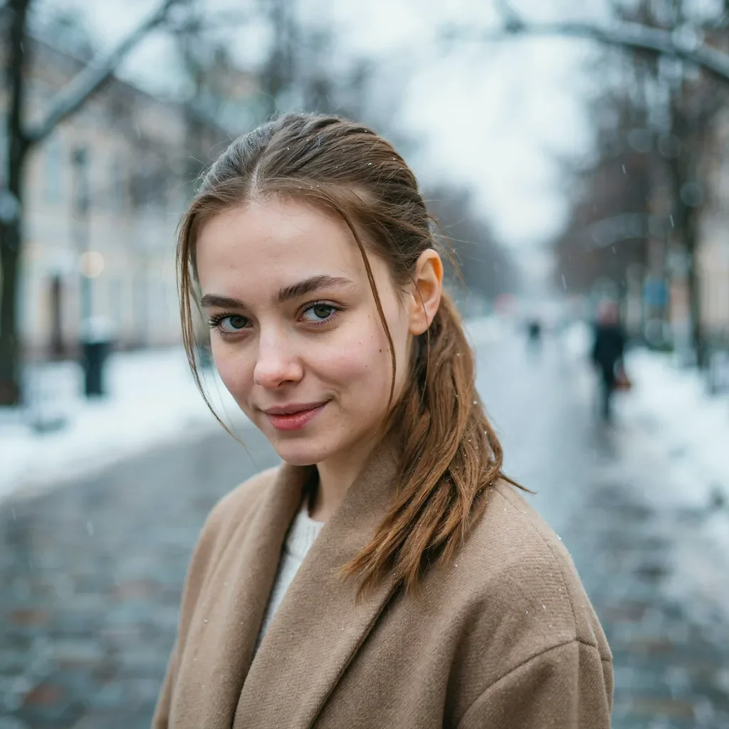 Ponytail with face-framing layers hairstyle
