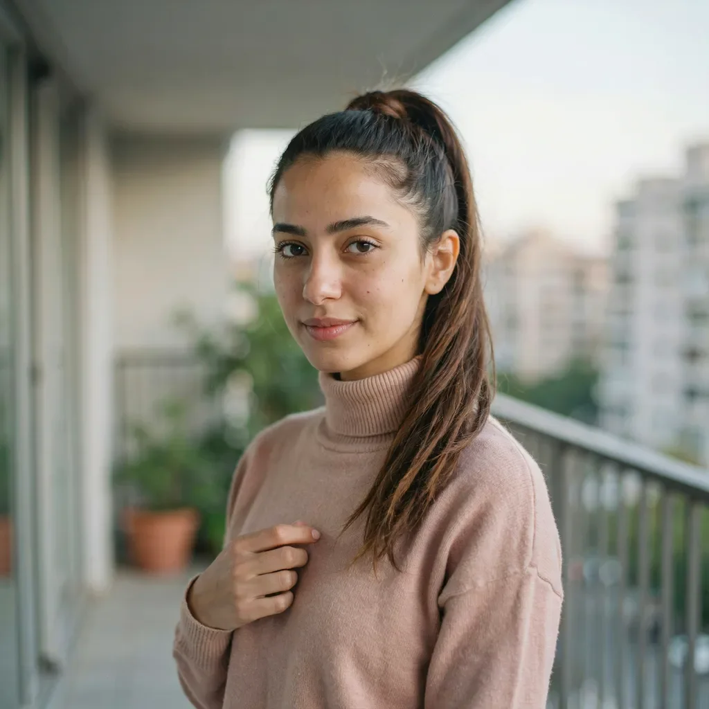 Flipped ponytail hairstyle