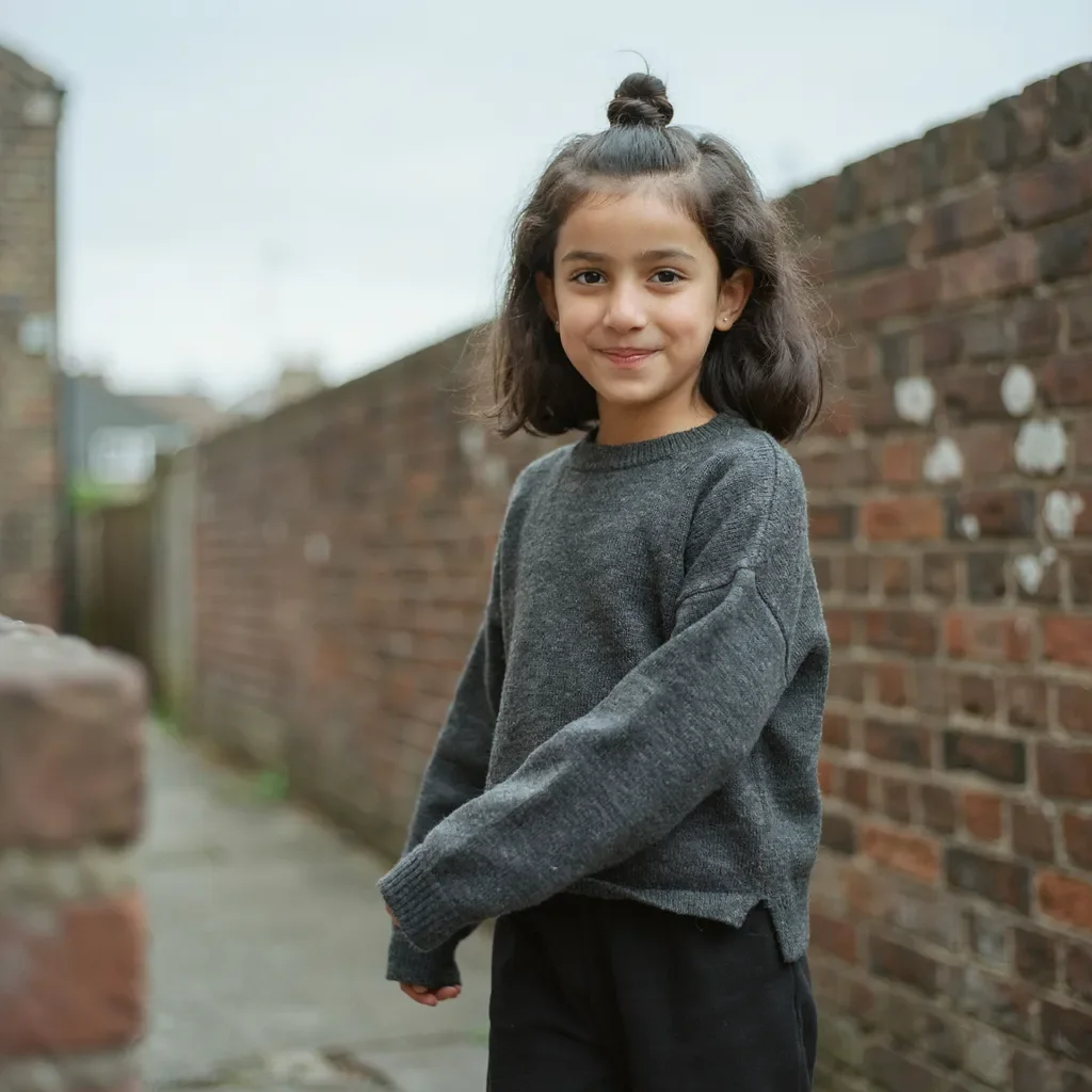 Knotted half-up back to school hairstyle