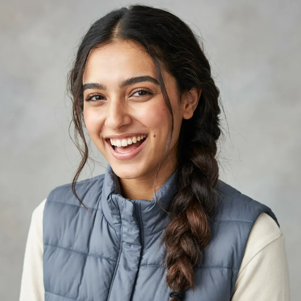 Low side braid with face-framing pieces school hairstyle
