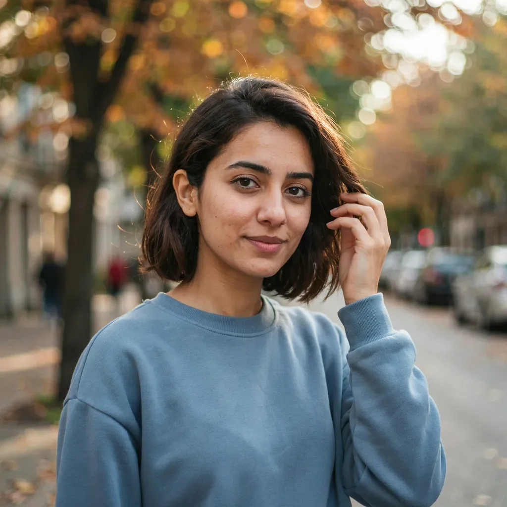Messy low bun for shoulder hair hairstyle