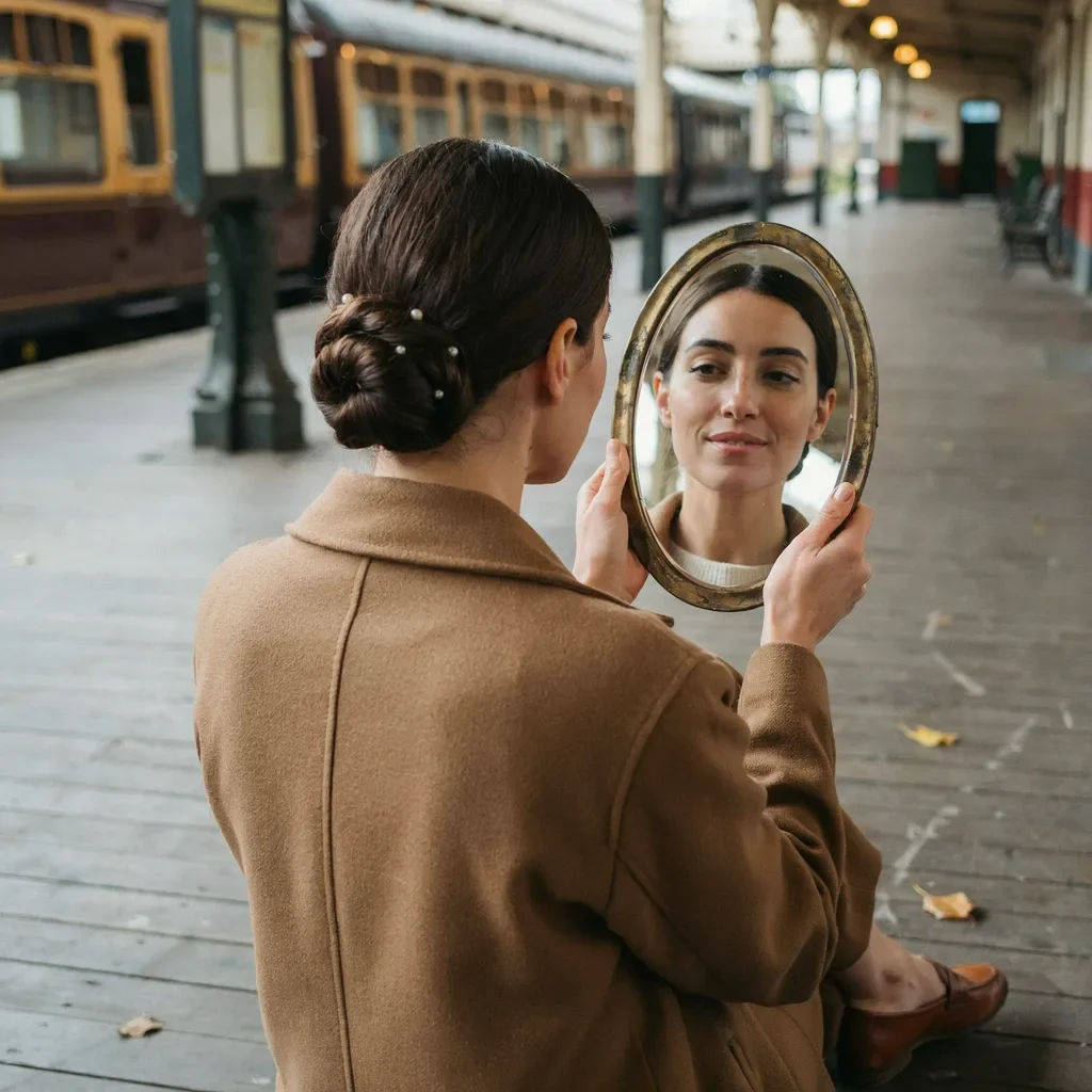 Sleek wedding bun hairstyle for brides