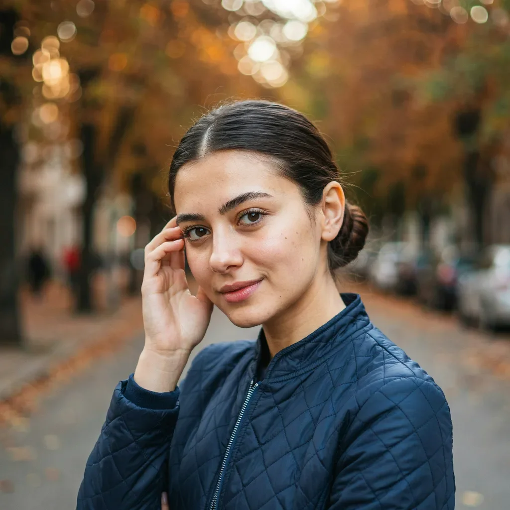 Slicked back low bun school hairstyle